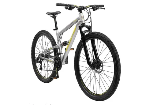 Vollgefedertes Mountainbike mit 21 Gängen und Shimano Schaltwerk - Fahrrad mit robustem Aluminiumrahmen, ideal für Outdoor-Abenteuer. Die 29 Zoll Räder und die Vollfederung sorgen für hervorragenden Fahrkomfort und Sicherheit.