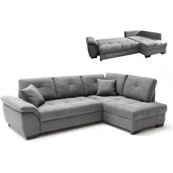 Ecksofa Anthrazit mit Boxspringaufbau von Roller