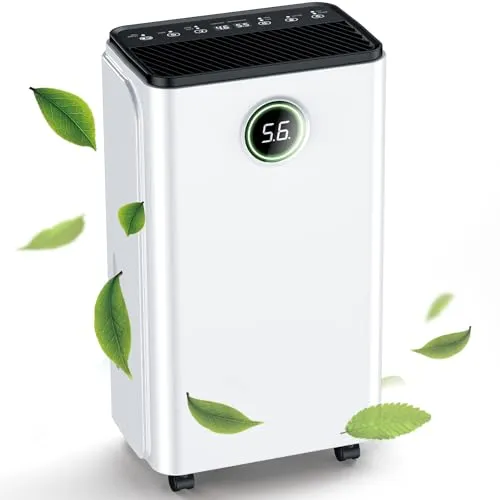 Luftentfeuchter 12L/Tag – Leistungsstarker Raum Luftentfeuchter mit LED Display