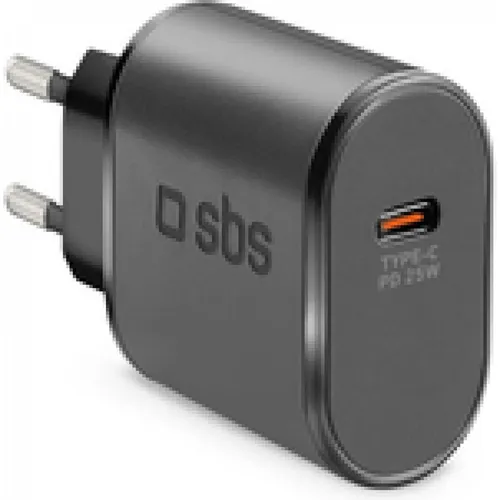 SBS Ladegerät USB-C PD 25W schwarz (25 W, 1 Port) (TETR1CPD25)