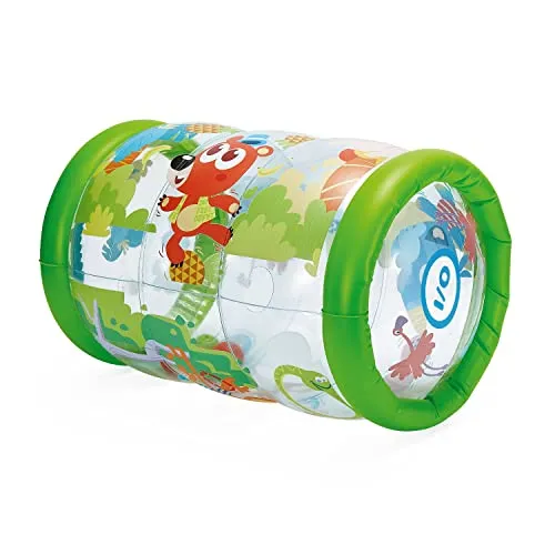 Chicco Jungle Musical Roller, 2-in-1-Spielzeug zur Förderung der Koordination, mit Soundeffekten, Dschungelmotiven, leuchtenden Farben, Spielzeug für Kinder von 6 Monaten bis 3 Jahren