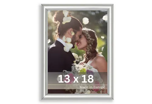 Victor (Zenith) Bilderrahmen David, Bilderrahmen Silber 13x18 cm, Bilderrahmen Art Deco