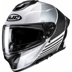 HJC C71 Morix Motorradhelm L - Weiß-Schwarz - Vielseitiger Integralhelm für ATV, Quad und Onroad mit optimaler Belüftung, kratzfestem Visier und leichtem Design. Inklusive Aufbewahrungstasche – ideal für jedes Abenteuer.