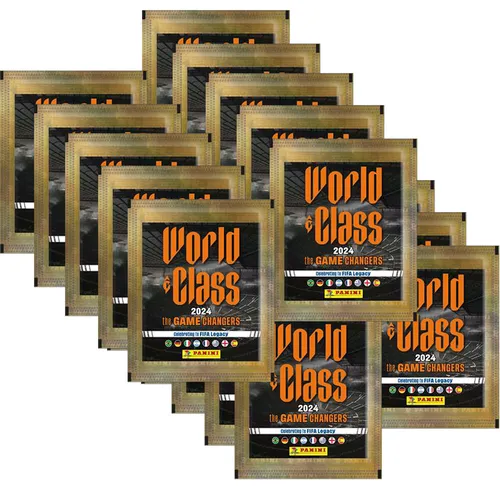 Panini World Class 2024 - Sammelsticker Set mit 20 Tüten - Entdecken Sie die neuesten Fußball Sammelsticker der Panini World Class Kollektion 2024. Perfekt für Sammler und Fans, um ihre Sammlung zu erweitern!