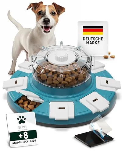 ElliPet® Hundespielzeug Intelligenz – Intelligenzspielzeug für Hunde mit Mehreren Funktionen: Spaß, interaktives Hundespielzeug, Hunde Beschäftigung, Trainieren und Füttern – besonders rutschfest