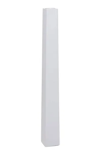 VIVANNO Bodenwindlicht Fiberglas OBELISK - Weiß Matt, 100 cm - Windlichter für den Innenbereich, stilvolles Design aus Fiberglas mit eleganter Matt-Oberfläche. Perfekt für eine stimmungsvolle Beleuchtung.