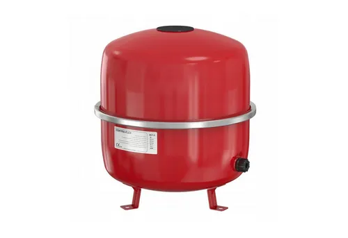Flamco Contraflex Ausdehnungsgefäß 35L - Rot - Thermische Solaranlagen, ideal für Heizungs- und Kältesysteme mit hoher Haltbarkeit dank Stickstofffüllung und Temperaturbeständigkeit bis 120 °C.