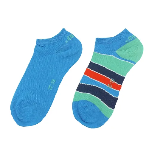 Paar s.Oliver Socken Strümpfe Damen 2er Pack Sneakersocken blau Gr.35-38 NEU 2