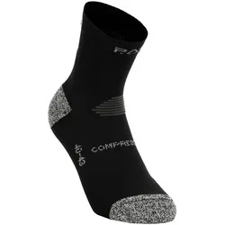 P.A.C. RN 6.2 Reflective Pro Mid Compression Kompressions-Socken Herren-Schwarz, Größe 44-47 (auch verfügbar in 40-43)