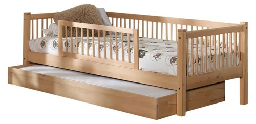 Tagesbett Kelci 90x200 mit Bettschublade und Rausfallschutz