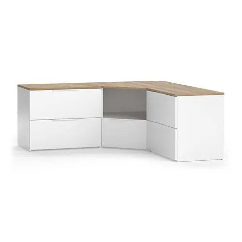 Vicco Wohnwand Wido, 3-teilig in Weiß/Sonoma von Vicco