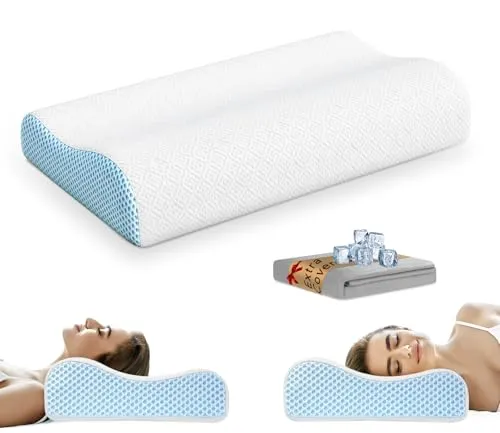Memory-Schaum Kopfkissen mit 2 Bezügen