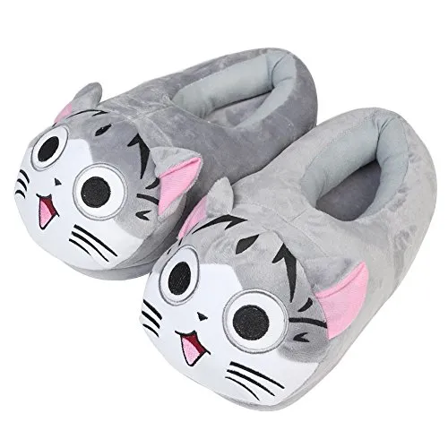 Dracarys Inner Warm Winter Slipper - gemütlicher weicher Plüsch Lustige Comic Kitty und Dragon Slippers - für Erwachsene Kids Teens Warm Home Slipper - EU36-41