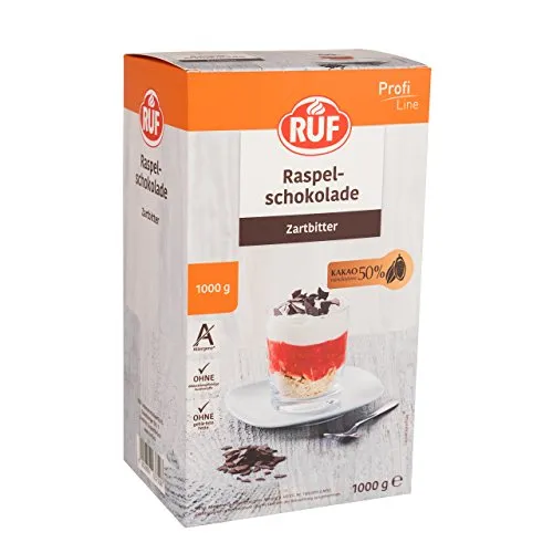 RUF Raspel-Schokolade Zartbitter 1000g von RUF