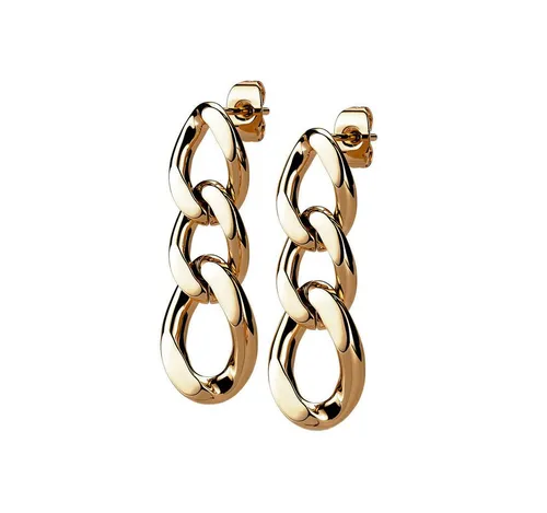 viva-adorno Paar Ohrstecker Ketten Ohrringe Kettenglieder Ohrhänger Edelstahl, Gliederohrringe