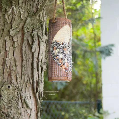 Vogelfutter-Spender Futtersäule Gardigo Vogelfutter Kernbeißer Vögel Winter