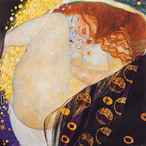 1art1 Gustav Klimt Poster Danaë, 1907 Kunstdruck Bild 100x100 cm