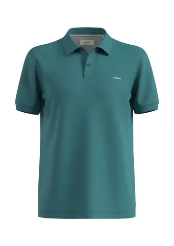 s.Oliver Poloshirt Poloshirt kurzarm, Piqué, Kragen, Knöpfe in petrol von s.Oliver