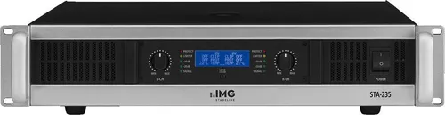 IMG Stageline STA-235 - 2 Kanal PA-Endstufe 1000 W RMS mit Limiter - Verstärker mit 1000 W RMS Leistung, ideal für professionelle Audioanwendungen. Ausgestattet mit einem Limiter für optimalen Schutz und Rack-montierbar.