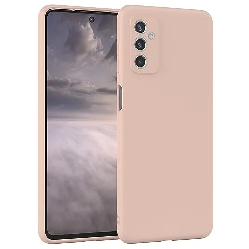 EAZY CASE - Silikonhülle für Samsung Galaxy M52 5G Hülle Silikon Case Rosa weich stoßfeste Handyhülle Galaxy M52 5G Schutzhülle mit Kameraschutz Dünn Premium Schutz Cover TPU Bumper in Altrosa Pastell