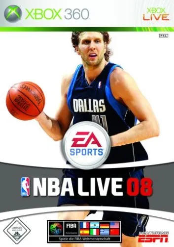 NBA Live 08 für Xbox 360 - Spannendes Basketballspiel in deutscher Sprache, ideal für Sportfans und Spieler, die realistische Gameplay-Mechaniken schätzen.