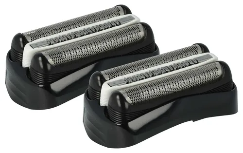 vhbw 2x Scherköpfe Ersatz für Braun 32B, 32S für Elektrorasierer, Schwarz
