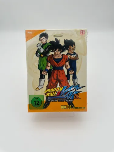 Dragonball Z Kai - Box 8 (Episoden 115-133) - 4 DVD's - Anime Box Set mit Episoden 115-133, ideal für Fans von Dragonball Z Kai, in deutscher Sprache und FSK 12, perfekt für spannende Filmabende.