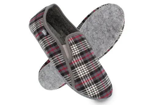 filsko Hausschuhe Herren mit Filzsohle Filzhausschuhe, federleicht & bequem Hausschuh