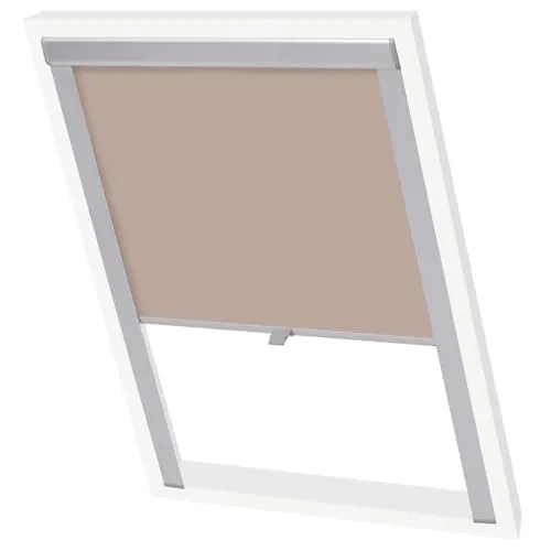 vidaXL Verdunkelungsrollo Beige 102 für Dachfenster - Seitenzug-Rollo für Velux Dachfenster, hitzeabweisend und schmutzresistent. Ideal für jede Jahreszeit, speichert Wärme im Winter und reflektiert Sonnenstrahlen im Sommer.