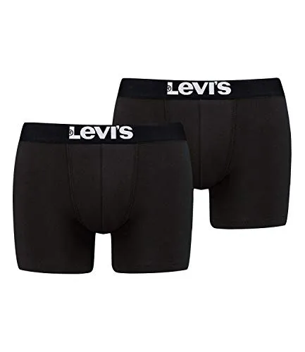 Levi's Herren Solid Basic Boxershorts 2er Pack in schwarz von Levi's