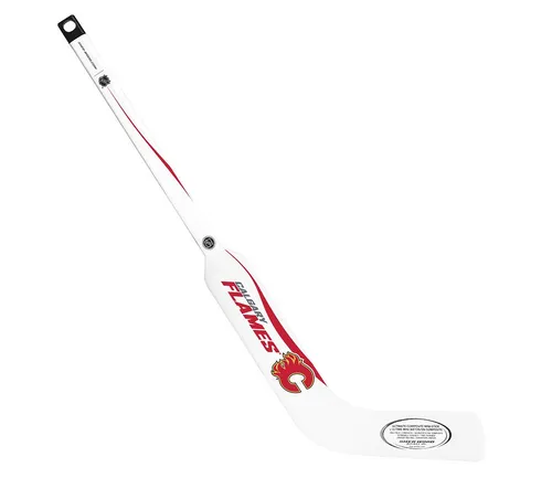 Mini Torwart-Schläger Plastik NHL - Calgary Flames - Kompakter Minischläger für Kinder, ideal für Kniehockey und als Souvenir. Perfekt für kleine Eishockey-Fans, sorgt für Spielspaß und Teamgeist!