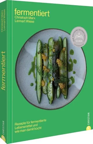 Fermentiert: Das umfassende Buch zur Fermentation - Themenkochbuch mit über 80 Rezepten von Kimchi bis Miso. Ideal für Einsteiger und Fortgeschrittene, bietet Schritt-für-Schritt-Anleitungen und gesundheitliche Vorteile durch natürliche Fermente.