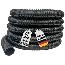 Aquaristikwelt24 Teichschlauch 30m 38mm Schwarz von AQUARISTIKWELT24