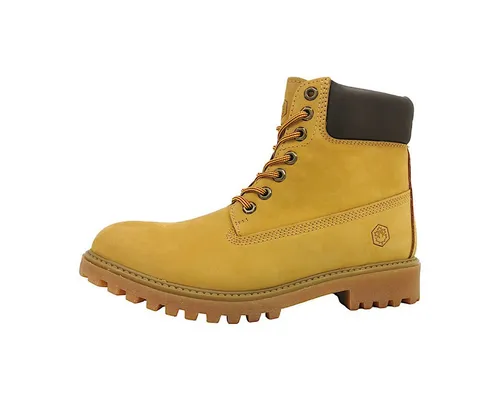 Lumberjack Herren Hiking Boots - Gelbe Nubuck Stiefel, ideal für Outdoor-Abenteuer und Komfort bei jedem Schritt