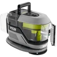 Ryobi Waschsauger Textilreiniger RDC18BL-0, 18 V - Sauger für gründliche Teppich- und Polsterreinigung mit 2in1-Waschbürste, 0,76 L Frischwasser und 0,6 L Schmutzwasser. Maximale Flexibilität durch 120 cm Schlauch und geringe Restfeuchte für schnelle Trocknung.