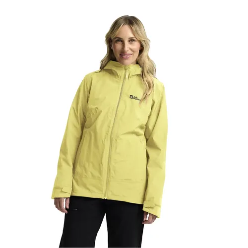 Jack Wolfskin Moonrise 3in1 Ganzjahresjacke für Damen - Funktionsjacke mit wasserdichter TEXAPORE CORE Außenjacke und warmer Fleece-Innenjacke aus recyceltem Material – ideal für jede Wanderung und wechselhaftes Wetter.