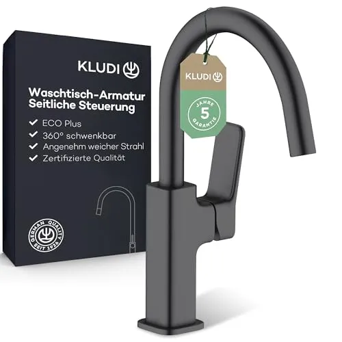 Kludi X3 Waschtischarmatur mit seitlicher Steuerung von Kludi