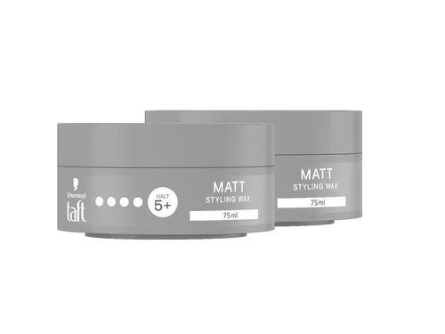 TAFT Wax Matt 75ml, 2x 75ml, 2er Pack, mega starker Halt