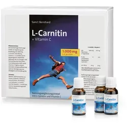 L-Carnitin 1000 + Vitamin C Trinkfläschchen - 600 ml - Sportnahrung mit 1000 mg L-Carnitin und 300 mg Vitamin C, unterstützt den Energie- und Fettstoffwechsel und reduziert Müdigkeit. Für optimale Leistung und Erholung.