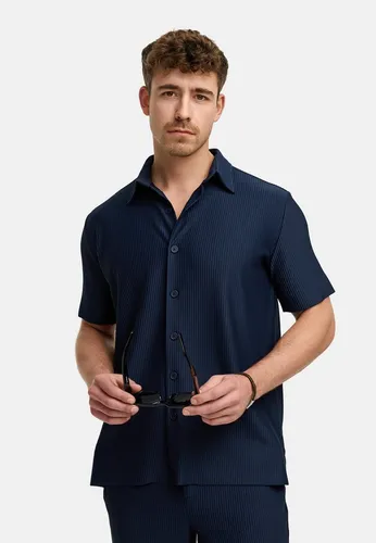 Indicode Kurzarmhemd INLamgo - Stylisches Kurzarm-Hemd mit feiner Musterung, ideal für Büro und Freizeit. Hergestellt aus atmungsaktivem Material für hohen Tragekomfort.