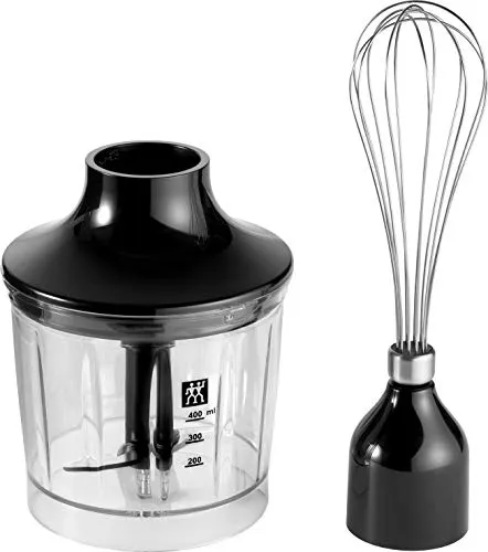 ZWILLING Zubehör-Set für Stabmixer, 2-teilig - Praktisches Zubehör-Set für ZWILLING Stabmixer, besteht aus Zerkleinerer- und Schneebesen-Aufsatz. Ideal zum Zerkleinern und Schlagen, leicht zu reinigen und platzsparend.