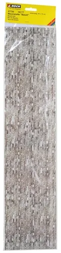 NOCH 57720 - H0,TT Mauerplatte “Basalt”, extra lang, 64 x 15 cm - Neu