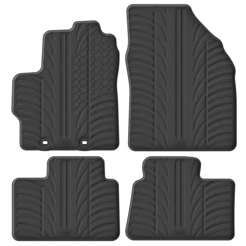 Gledring Satz Gummimatten kompatibel mit Toyota Aygo X 2022- (T Profil 4-teilig + Montage-clips)