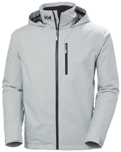 Helly Hansen Crew Hooded Midlayer 2 Jacke Grau M - Funktionsjacken mit HELLY TECH® Protection, wasserdicht, winddicht und atmungsaktiv – ideal für segelndes Wetter und Outdoor-Aktivitäten.