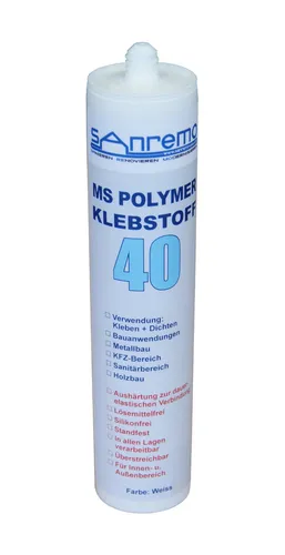 MS – POLYMER KLEBSTOFF 40 Klebstoff Dichtstoff 290ml Kartusche