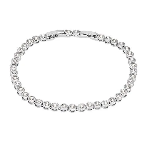 Heideman Armband Damen Zoe - Elegantes Edelstahlarmband mit Zirkonia - Armband für Damen aus hochwertigem poliertem Edelstahl, ideal kombinierbar oder als dezentes Highlight. Allergikergeeignet und made in Germany.