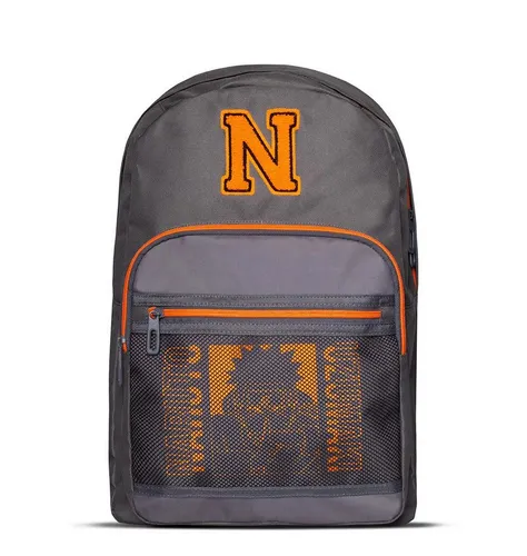 Naruto Rucksack Varsity Backpack - Uzumaki Anime Manga - Stylischer Rucksack im Naruto-Design, aus 100% Polyester, ideal für Schule und Freizeit, Maße: ca. 30 x 15 x 42 cm.
