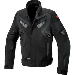 Spidi H2Out Freerider Motorrad Textiljacke, schwarz-grau, Größe S - Motorradjacke aus wasserdichtem H2Out Material, winddicht und atmungsaktiv, ideal für komfortable Fahrten bei jedem Wetter.