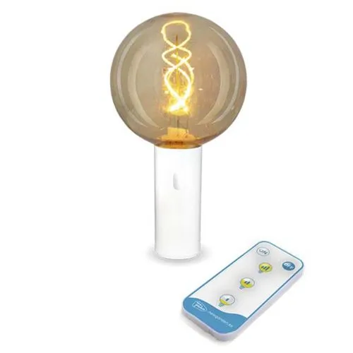 New Garden EDY BULB G125 Battery Dekolicht - Dekolicht für stimmungsvolle Beleuchtung im Garten, kabellos und mit langlebiger Batterie für flexible Platzierung.