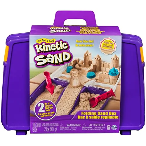 Kinetic Sand 6037447 Sandspiel Koffer mit 907 g Sand
